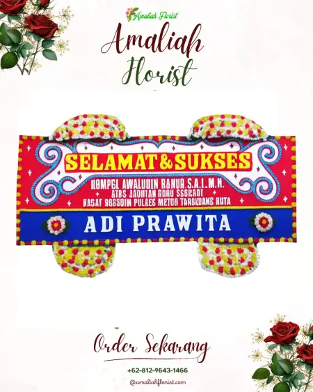 Papan Bunga Ucapan Selamat Sruwoh